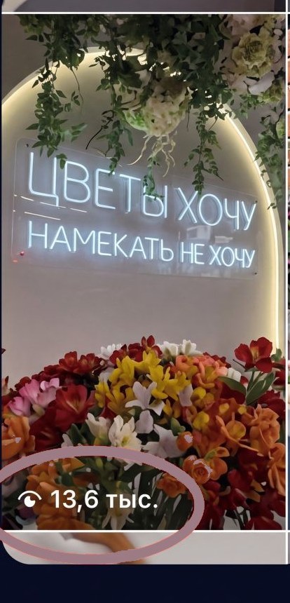 Flower boutique story with 13.6K views